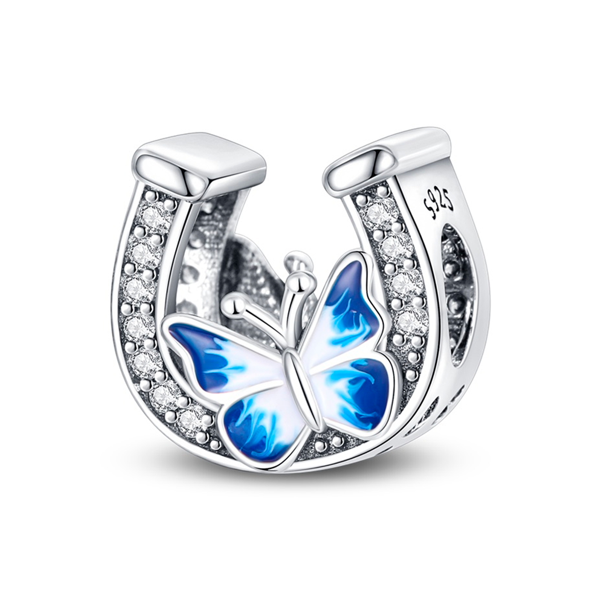 Charm de mariposa azul