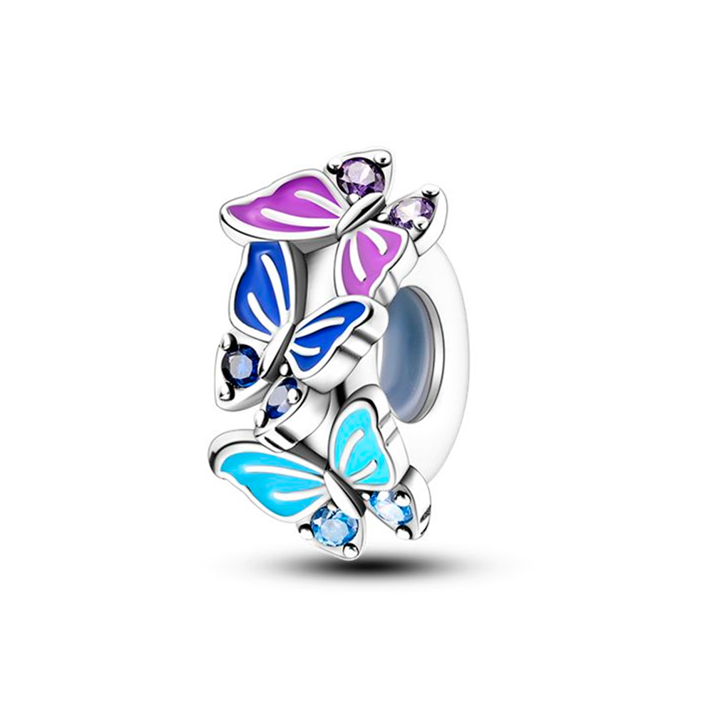 Charm de tres mariposas